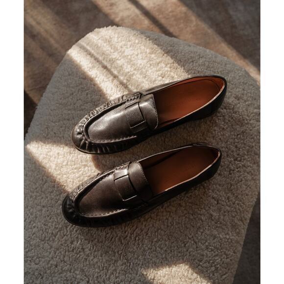 Jenni Kayne Dylan Loafers chocolate Brown size 9 39 shoes - Picture 2 of 8